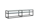 Syfax™ Mobile Porta Tv Marmo Bianco 180X40X40,5 Cm In Vetro Temperato