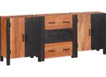 Syfax™ Credenza 3 Pcs Marrone 55 X 30 X 75 Cm Legno Di Acacia Massello