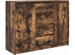 Syfax™ Credenza Con Cassetti Rovere Fumo 100,5X35X76 Cm In Truciolato
