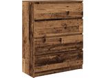 Syfax™ Credenza Legno Antico 80X35X99 Cm In Legno Multistrato