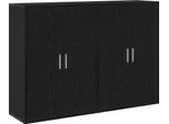 Syfax™ Credenza 2 Pcs Rovere Nero 60 X 31 X 84 Cm Legno Multistrato