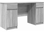 Syfax™ Scrivania Grigio Sonoma 140 X 49 X 76 Cm Legno Multistrato