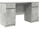 Syfax™ Scrivania Grigio Cemento 140 X 49 X 76 Cm Legno Multistrato