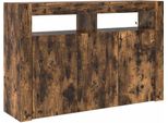 Syfax™ Credenza Rovere Fumé 116 X 30 X 75 Cm Legno Multistrato