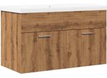 Syfax™ Set Mobili Da Bagno 2 Pz Rovere Artigianale Legno Multistrato