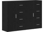 Syfax™ Credenza 2 Pcs Rovere Nero 60 X 31 X 84 Cm Legno Multistrato