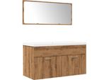Syfax™ Set Mobili Da Bagno 3 Pz Rovere Artigianale Legno Multistrato