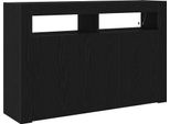 Syfax™ Credenza Rovere Nero 116 X 30 X 75 Cm Legno Multistrato