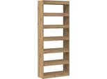 Syfax™ Armadio Per Libri Rovere Artigianale 80 X 30 X 198 Cm