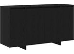 Syfax™ Credenza Rovere Nero 135 X 41 X 75 Cm Legno Multistrato