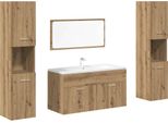 Syfax™ Set Mobili Da Bagno 4 Pz Rovere Artigianale Legno Multistrato