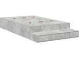Syfax™ Struttura Letto Con Contenitore Grigio Cemento 120 Cm
