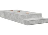 Syfax™ Struttura Letto Con Contenitore Grigio Cemento 75 Cm