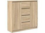 Syfax™ Credenza Con Cassetti Rovere Sonoma 100,5X35X98,5 Cm Truciolato