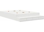 Syfax™ Struttura Letto Con Contenitore Bianco 160 Cm Legno Multistrato