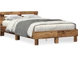 Syfax™ Struttura Del Letto Con Led Legno Vecchio 120 X 190 Cm