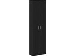 Syfax™ Guardaroba Rovere Nero 55 X 25 X 189 Cm Legno Multistrato