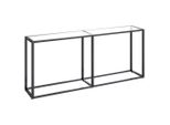 Syfax™ Tavolo Consolle Trasparente 180X35X75,5 Cm In Vetro Temperato
