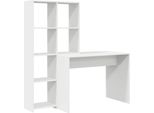Syfax™ Scrivania Bianco 138,5 X 55 X 143 Cm Legno Multistrato