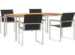 Syfax™ Set Da Pranzo Per Giardino 5 Pcs Legno Di Acacia Massello