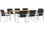 Syfax™ Set Da Pranzo Per Giardino 9 Pcs Legno Di Acacia Massello