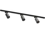 Set Di Binari Rettilinei 1M Con Faretti Neri Monofase 3554 Zuma Line