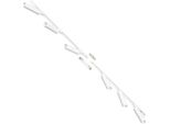 Set Bianco Binario Elettrico 2 M Con Riflettori Monofase 3049 Zuma Line