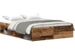 Syfax™ Giroletto Senza Materasso Legno Antico 135X190Cm In Truciolato