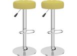 Syfax™ Sgabelli Da Bar 2 Pz Verdi In Tessuto