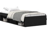 Syfax™ Giroletto Senza Materasso Rovere Nero 90X200Cm In Truciolato
