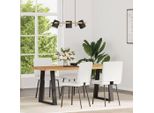 Syfax™ Sedie Da Pranzo 4 Pz Bianche In Pelle Finta