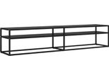 Syfax™ Mobile Porta Tv Nero 200X40X40,5 Cm In Vetro Temperato