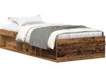 Syfax™ Giroletto Senza Materasso Legno Antico 90X190Cm In Truciolato