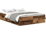 Syfax™ Giroletto Senza Materasso Legno Antico 120X190Cm In Truciolato