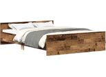 Syfax™ Giroletto Senza Materasso Legno Antico 140X190Cm In Truciolato