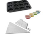 Set Da 3 Pezzi Per Muffin - Nirosta