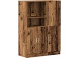 Syfax™ Set Di Mobili Da Cucina 2 Pz Legno Antico In Truciolato