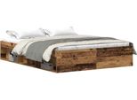 Syfax™ Giroletto Senza Materasso Legno Antico 150X200Cm In Truciolato