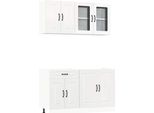 Syfax™ Set Mobili Da Cucina 4 Pz Kalmar Bianchi Lucido In Truciolato