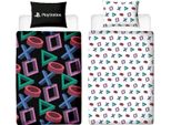Set Di Biancheria Da Letto Reversibile - Playstation - Microfibra - 1 Copripiumino 140 X 200 Cm + 1 Federa 63 X 63 Cm