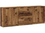 Syfax™ Credenze 3 Pz Legno Antico 60X30X70 Cm In Legno Multistrato