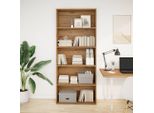 Syfax™ Libreria Rovere Artigianale 80X30X189 Cm In Legno Multistrato