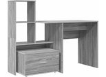 Syfax™ Scrivania Grigio Sonoma 131,5 X 50 X 106,5 Cm Legno Multistrato