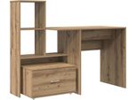 Syfax™ Scrivania Con Cassetto Rovere Artigianale 131,5 X 50 X 106,5 Cm