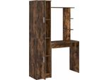 Syfax™ Scrivania 2 Pcs Rovere Fumé