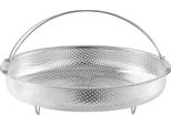 Cestello Per Cottura A Vapore 22,5 Cm, Forma Rotonda Universale, Acciaio Inox, Cestello Per Cottura A Vapore Di Verdure