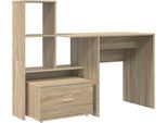 Syfax™ Scrivania Rovere Sonoma 131,5 X 50 X 106,5 Cm Legno Multistrato