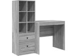 Syfax™ Scrivania Con Cassetto 2 Pcs Grigio Sonoma
