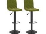 Syfax™ Sgabelli Da Bar 2 Pz Verde Chiaro In Velluto