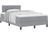 Syfax™ Letto A Molle Con Materasso Grigio Chiaro 120 X 200 Cm Tessuto